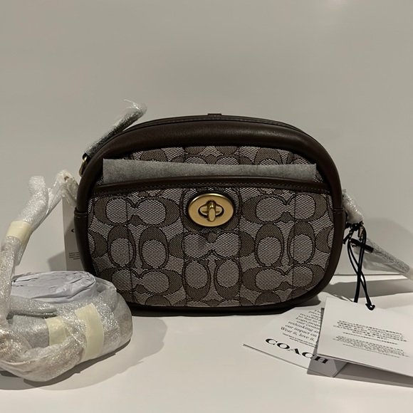 Coach Bags Coach C5275 Camera Signature Jacquard Quilting Crossbody